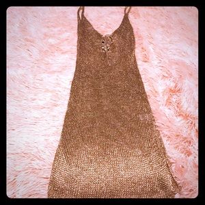 Rose Gold body-con dress for sale !